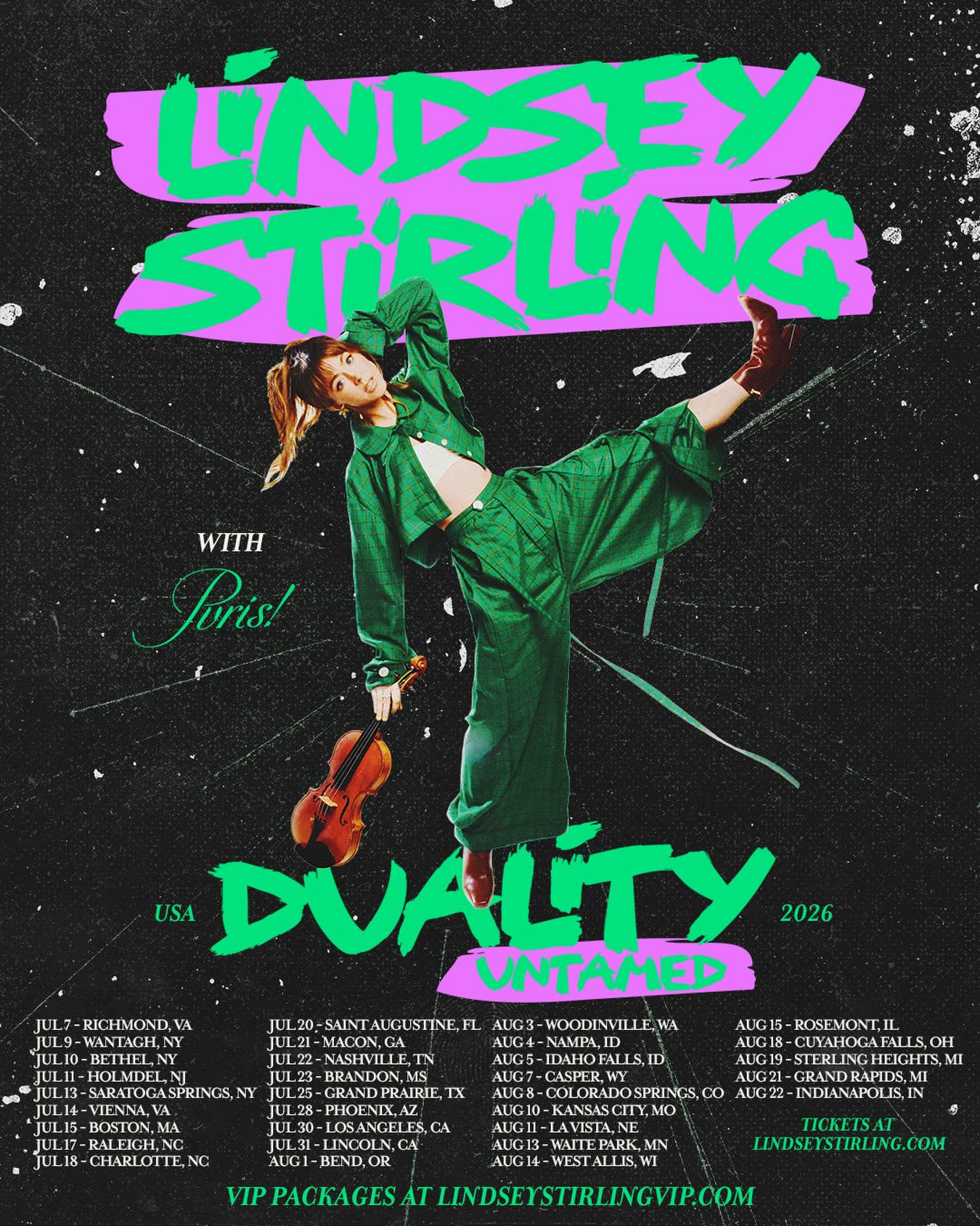 PVRIS Duality Untamed Tour Poster 2026
